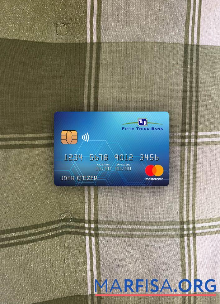 Realistic USA Fifth Third Bank mastercard photolook front sample